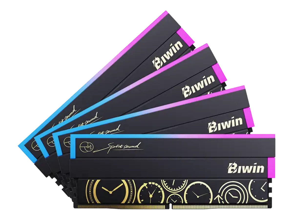 【48GB×4】192GBBiwin DW100 DDR5 管理番号4 1-black-opal-oc-lab-gold-