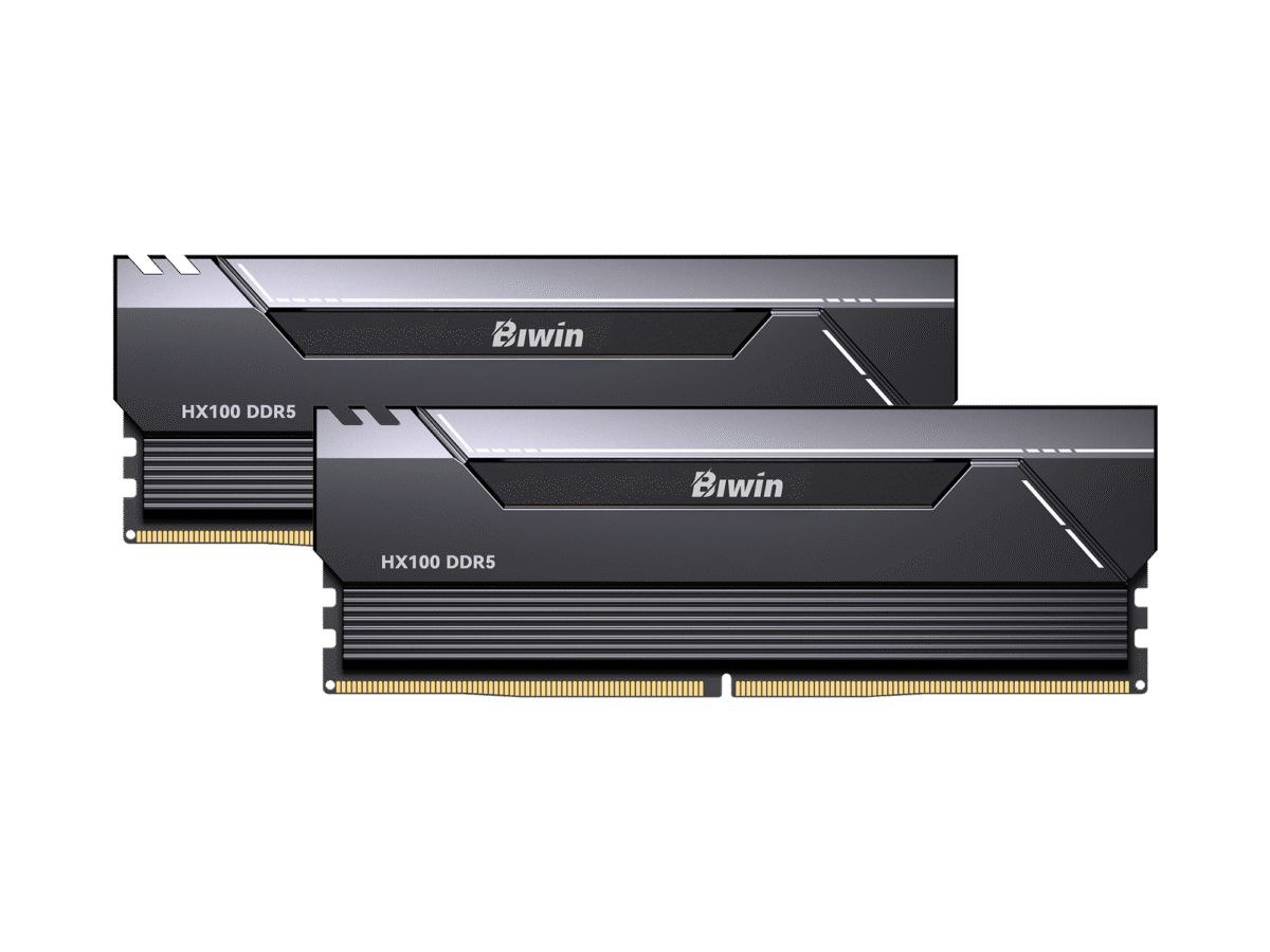 新品未開封Biwin HX100 DDR5 6000MHz 16GB×2 Biwin Black Opal HX100 Overclocking DDR5 RAM with Heatsink