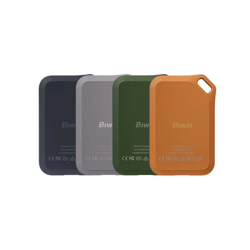 BIWIN Amber PR2000 1TB Portable SSD Rugged Type-C 2000MB/s White