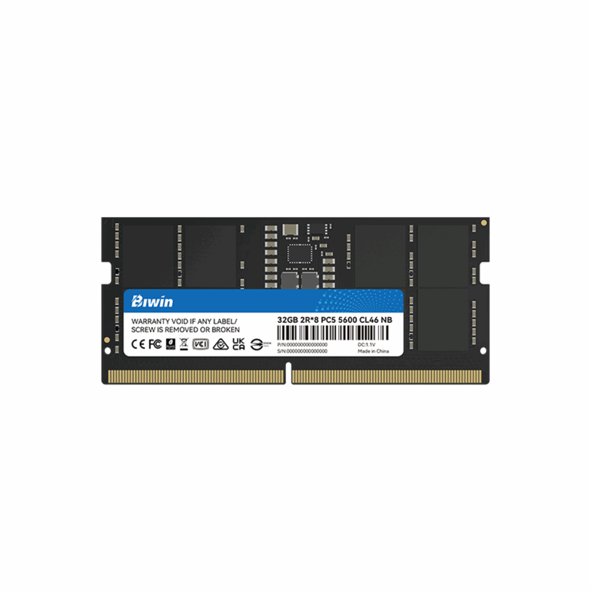 Biwin DW100 DDR5 6400MT/s (PC5-51200) デスクトップPC用メモリ 64GB