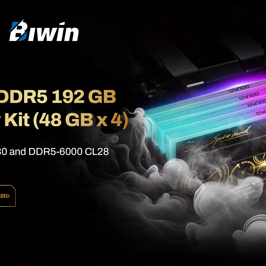 Biwin Fuels AI Acceleration with Launch of DW100 DDR5 192 GB