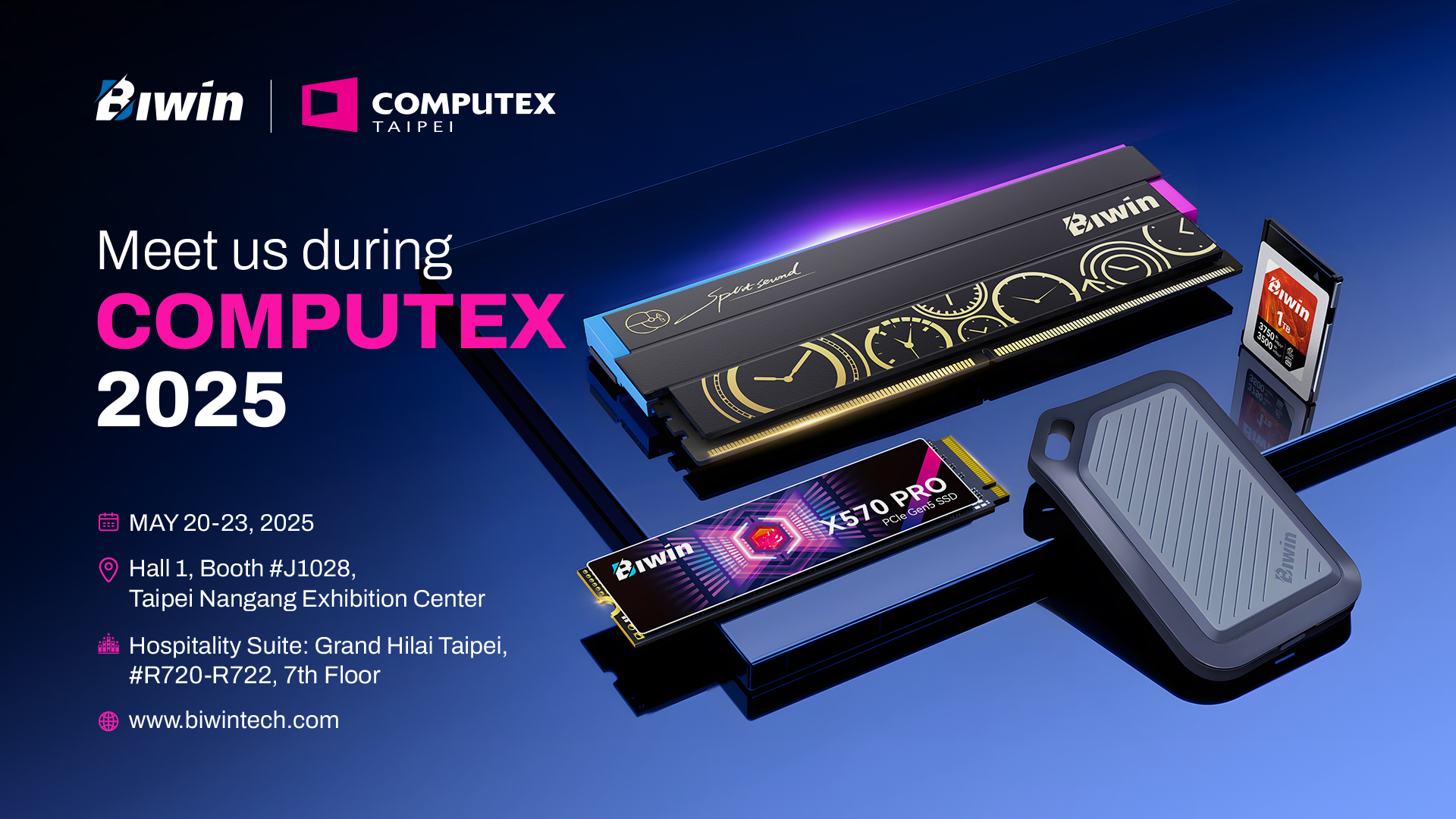 Biwin to Showcase Industry-Leading Storage Solutions at Computex 2025