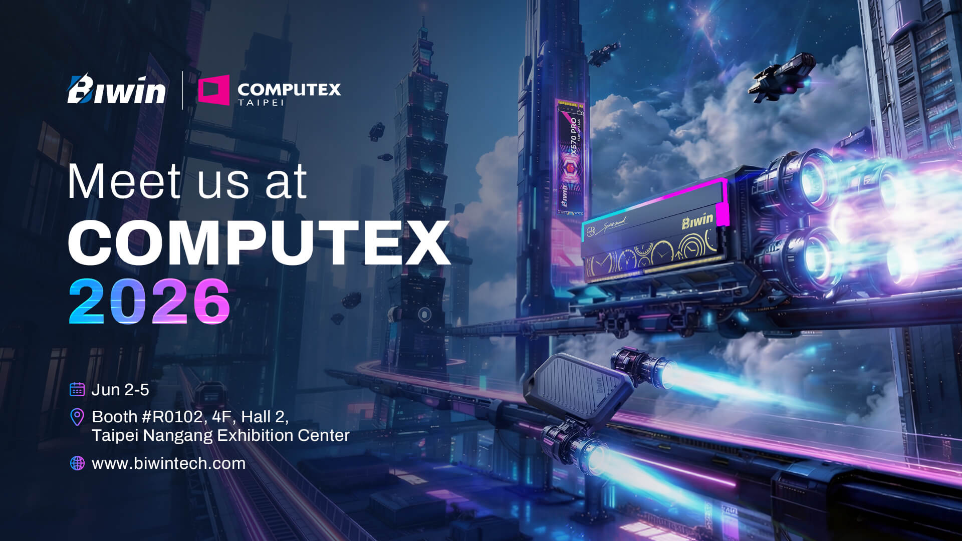 Biwin to Bring Its Advanced Storage Portfolio to COMPUTEX 2026