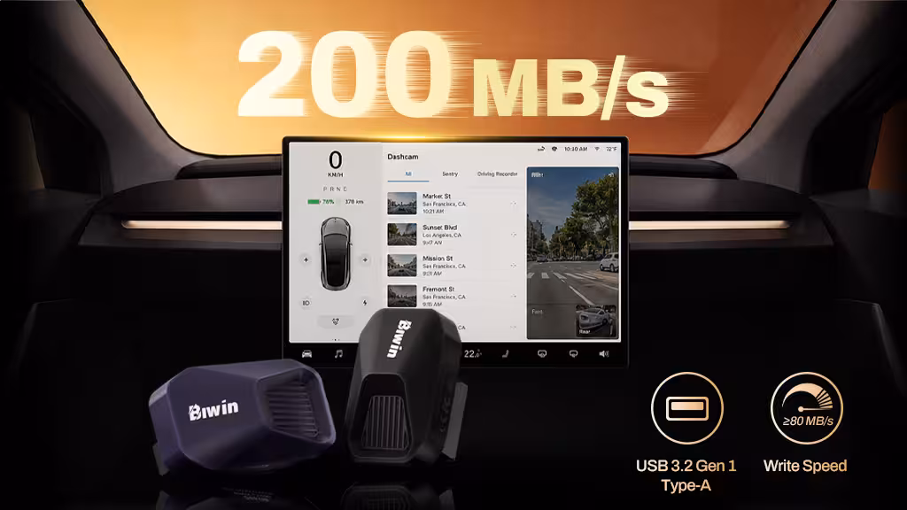 Amber UV200 delivers up to 200 MB/s read and 80 MB/s write speeds