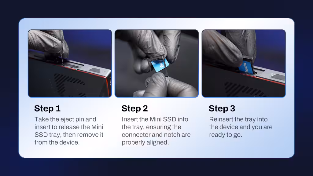biwin mini ssd cl100 Insertion Guide