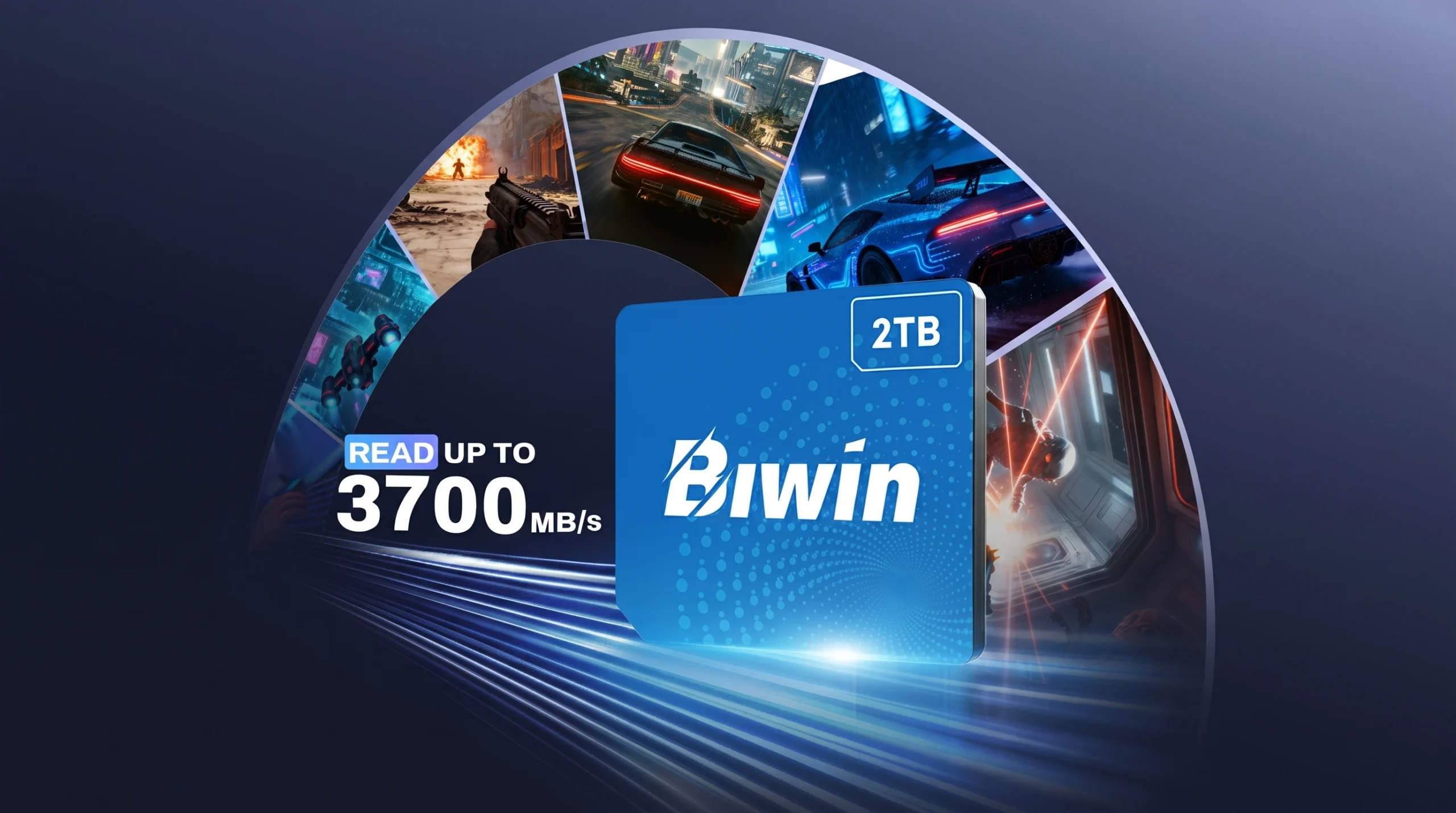 Biwin Mini SSD CL100 read speeds of up to 3,700 MB/s