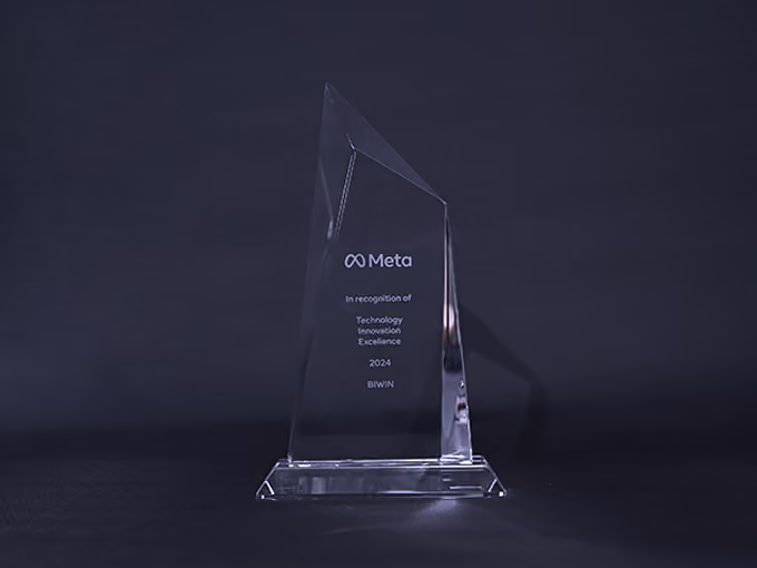 Biwin Won “Technology Innovation Excellence” from Meta 2024